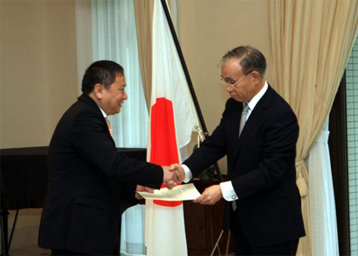 Đại sứ Nhật Bản cảm ơn sự giúp đỡ của Công ty Cổ phần Đầu tư Sông Đà - Việt Đức